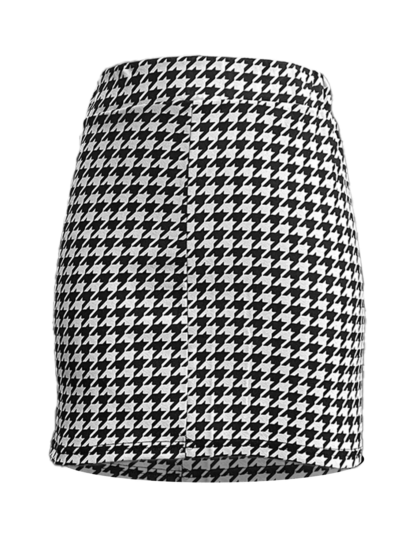Eleganter Halbrock mit elastischer Taille – Qianniao-Stil Minirock